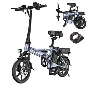 AOVOPRO 14-Inch Lightweight Folding Electric Bike