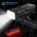 10000mAh Rechargeable LED Bike Light Set