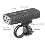 10000mAh Rechargeable LED Bike Light Set