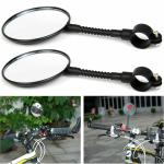 Adjustable Wide Angle Bike Handlebar Mirrors - 2 Pack