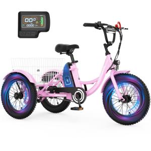 NAIZEA Pink 16" Electric Tricycle for Kids