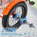 NAIZEA 16" Electric Youth Tricycle with Basket