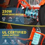 NAIZEA 16" Electric Youth Tricycle with Basket