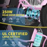 NAIZEA Pink 16" Electric Tricycle for Kids
