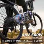 VARUN 26" Folding Electric Mountain Bike 750W