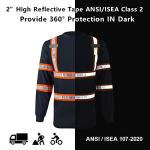 High Visibility Reflective Safety Work Shirts