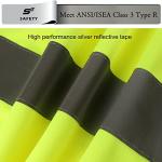 Men's Hi-Vis Safety T-Shirt with Reflective Strips
