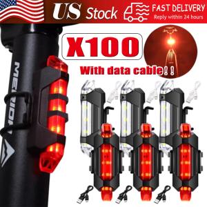 USB Rechargeable Bike Tail Light with 5 LEDs