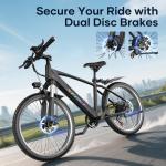 26" 1500W Electric Commuter Bike, 28mph Speed