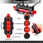USB Rechargeable Bike Tail Light with 5 LEDs