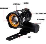 Rechargeable LED Front Bike Light for MTB