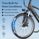 26" 1500W Electric Commuter Bike, 28mph Speed