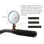 Mountain Bike Handlebar Convex Rearview Mirror