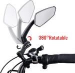 Bike Handlebar Mirrors - Adjustable Rear View Pair