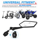 2X Bike Handlebar Mirrors for All Bicycles