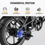 16" Peak Folding E-Bike - 35 Miles Range