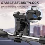 Motorcycle Phone Mount with Auto Lock and Anti-Shake