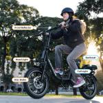 16" Peak Folding E-Bike - 35 Miles Range