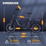 16" Peak Folding E-Bike - 35 Miles Range