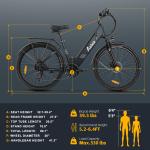 26'' Electric Mountain Bike with 750W Motor