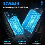 52V 3000W 20" Electric Bike for Off-Road Adventure