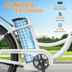 MOPHOTO 24" Electric Adult Cargo Bike 700W