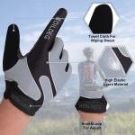 Full Finger Touch Screen Cycling Gloves - Gray