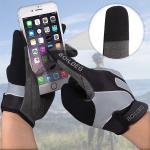 Full Finger Touch Screen Cycling Gloves - Gray