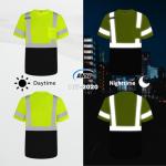 Men's High Visibility Reflective Safety Work Shirt