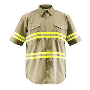 Hi Vis Reflective Safety Work Shirt - Short Sleeve