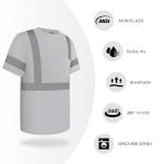 Men's High Visibility Short Sleeve Safety Shirt XL