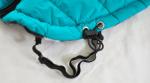 Turquoise Quilted Jacket with Zipper and Leash Opening