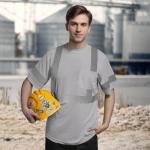 Men's High Visibility Short Sleeve Safety Shirt XL