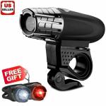 USB Rechargeable LED Bike Headlight and Taillight Set