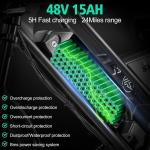 1000W 48V Adult Electric Mountain Bike 28MPH