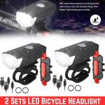 USB Rechargeable LED Bike Headlight and Taillight