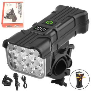90000LM Rechargeable LED Mountain Bike Light Set