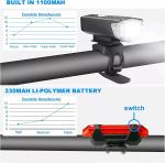 USB Rechargeable LED Bike Headlight and Taillight
