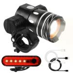 USB Rechargeable LED Bike Headlight and Taillight Set