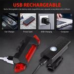 USB Rechargeable LED Bike Headlight and Taillight