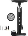 High-Pressure Bike Floor Pump with Gauge