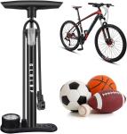 High-Pressure Bike Floor Pump with Gauge