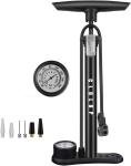 High-Pressure Bike Floor Pump with Gauge