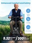 Foldable Three-Wheel Electric Scooter, 15 Mile Range