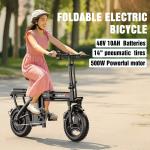 1200W Peak Folding Adult Electric City Bike