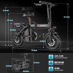 1200W Peak Folding Adult Electric City Bike