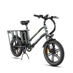 1500W Dual-Battery Cargo E-Bike with Fat Tires