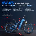 1800W Electric Fat Tire E-Bike for Adults