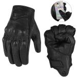 Men's Touch Screen Leather Full Finger Cycling Gloves