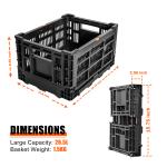 Foldable Rear Bike Basket for Easy Storage